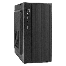 Компьютерный корпус Minitower ExeGate BAA-408-AA500 (mATX, БП AA500 с вент. 8см, 2*USB, HD Audio, черный)