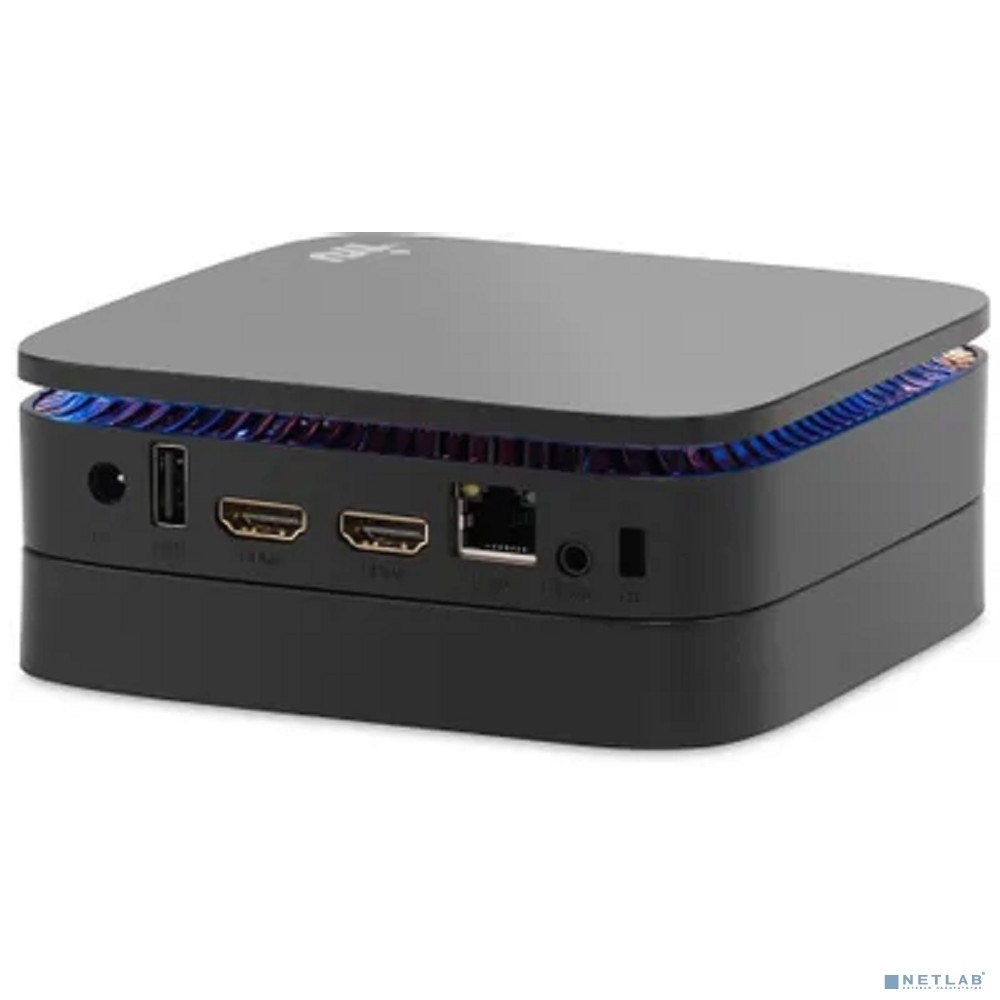 Неттоп IRU 110JLCN Cel N4500 (1.1) 8Gb SSD256Gb UHDG Windows 11 Pro GbitEth WiFi BT черный (2152163)