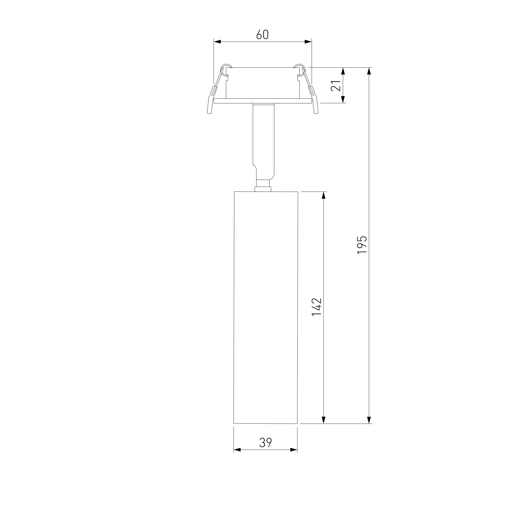 Diffe светильник встраиваемый серебряный 8W 4200K (25040/LED)
