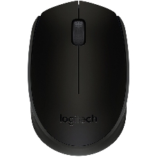 Мышь беспроводная Logitech B170 черный, 1000 dpi, радиоканал, USB, кнопки - 3
