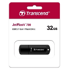 Флешка USB Transcend Jetflash 700 (TS32GJF700), 32Gb, USB 3.0, R/W 70/20, черный