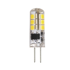 Лампа светодиодная JazzWay PLED-G4 3Вт капсульная 2700К теплый белый G4 200лм 220-230В