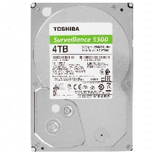 Жесткий диск Toshiba HDD SATA3 4Tb Surveillance S300 (SMR) 5400 256Mb (analog HDWT740UZSVA)