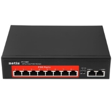 Коммутатор Netis P110C 10-портовый PoE+ коммутатор Fast Ethernet/8*PoE+ 2 порта 802.3af/802.3at