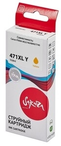 Картридж струйный Sakura 0349C001 (471XL Y) для Canon, желтый, 10,8 мл., 680 к.