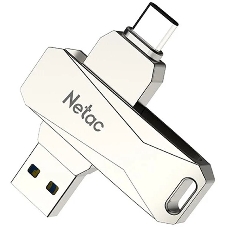 Флешка USB Netac U782C NT03U782C-032G-30PN dual USB 3.0+TypeC 32Gb, retail version