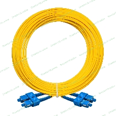 Патч-корд волоконно-оптический ExeGate FC-D-9-SC-SC-20M-LSZH (Шнур ВО SM 9/125 (OS2/G.652.D), SC/UPC-SC/UPC, Duplex, LSZH, 20м)