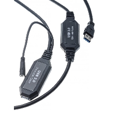 Кабель-адаптер USB3.0-repeater, удлинительный активный Am-->Af 10м VCOM