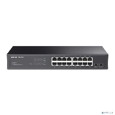 Коммутатор Mercusys MS116GS с 16 гигабитными портами для размещения на столе или в стойке