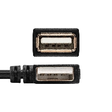 Удлинитель USB 2.0 ExeGate EX-CC-USB2-AMAF-0.15L (Am/Af, угловой 90-градусный коннектор (горизонтальный левый), 0,15м)