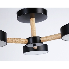 Светильник Ambrella light FL4823/3 BK черный 3000K-6400K 40W D580*160 (ПДУ ИК)