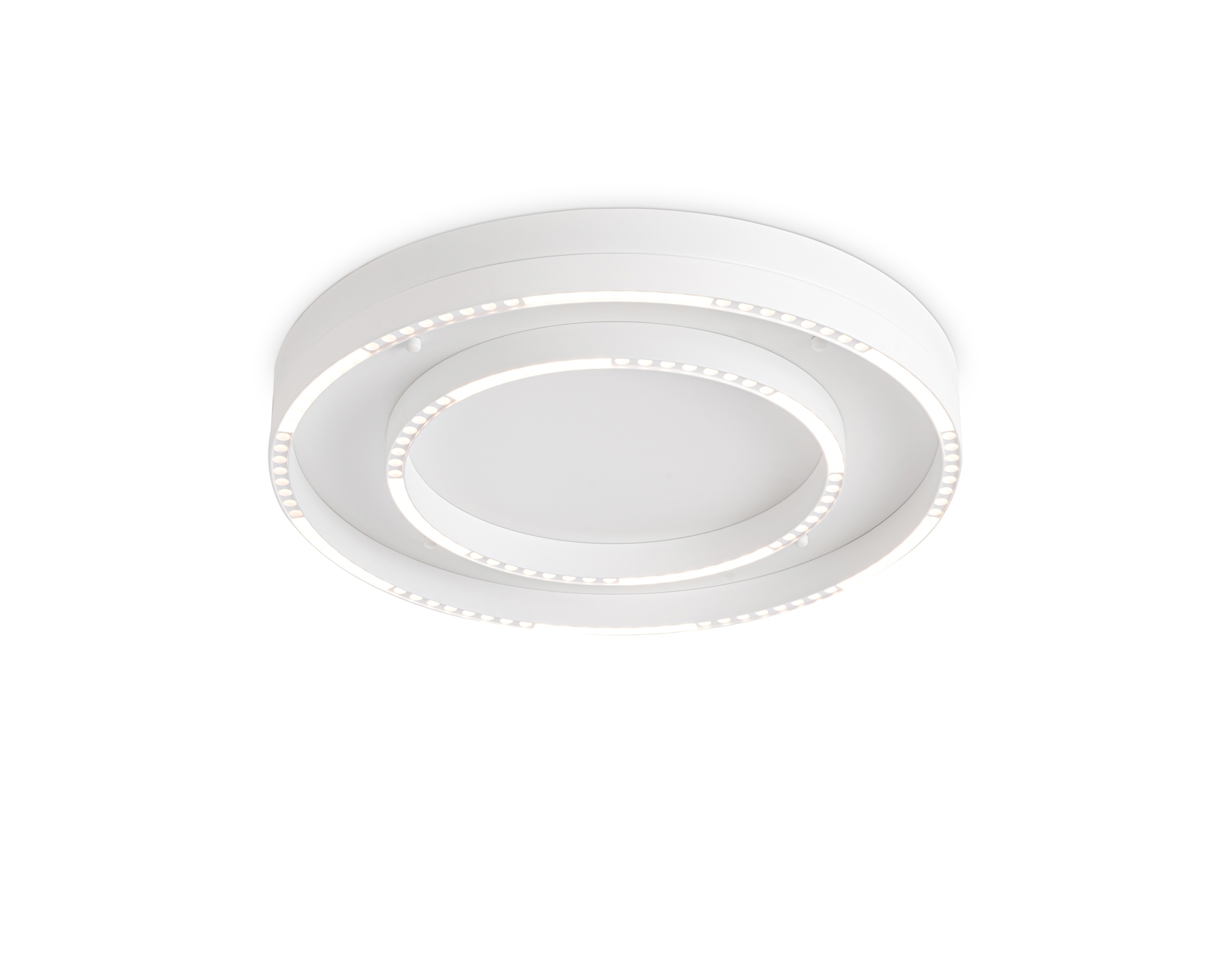 Потолочный светодиодный светильник Ambrella light FL5821 WH белый 55W 3000K/4200K/6400K D600*75 (без ПДУ)