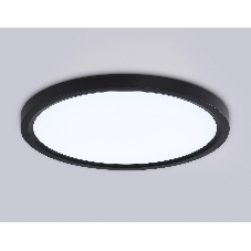 Светильник светодиодный ультратонкий Ambrella light FZ1906 BK черный IP54 26W 3000K-6500K CCT-переключатель D370*25 (Без ПДУ)