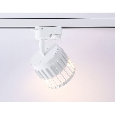Трековый однофазный светильник Ambrella light GL5348 WH белый GX53 D100*80