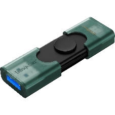 Флешка USB Kingston DataTraveler Duo (DTDEG2/256Gb), 256Gb, USB3.2/Type-C, R/W 150/60, зеленая