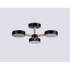 Светильник Ambrella light FL4823/3 BK черный 3000K-6400K 40W D580*160 (ПДУ ИК)