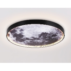 Настенно-потолочный светодиодный светильник Ambrella light FW11113 BK черный 31W LED 3000-6400K D500*38