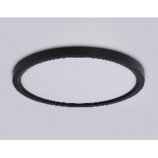Светильник светодиодный ультратонкий Ambrella light FZ1906 BK черный IP54 26W 3000K-6500K CCT-переключатель D370*25 (Без ПДУ)