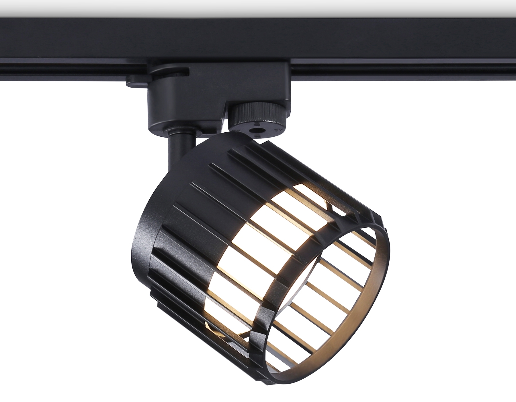 Трековый однофазный светильник Ambrella light GL5349 BK черный GX53 D100*80