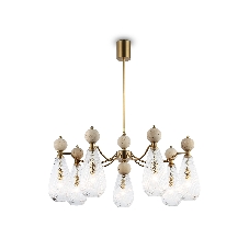 Люстра Ambrella light LH53287/7 BS/CL латунь/прозрачный E14*7 max 40W D815*900