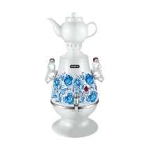 Самовар электрический CENTEK СТ-0091A Самовар Centek СТ-0091 A (белый+рисунок), 4.0л, 2300Вт, поддерж.t + LED индикатор, керам заварник