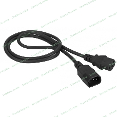 Шнур питания Lanmaster C13-C14, 3х0.75, 220В, 10А, черный, 7 метров