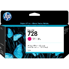 Картридж струйный HP 728 с пурпурными чернилами для принтеров Designjet, 130 мл