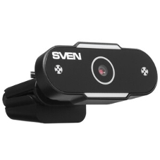 Веб-камера SVEN IC-915 1280x720, 30 кадр/с, USB Type-A, микрофон, шторка приватности, универсальное крепление
