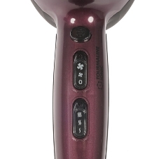 Фен Delta DL-0937 черный/бордовый, 2000 Вт, ионизация