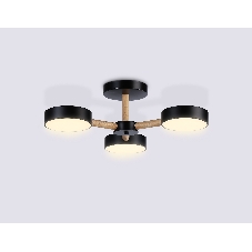 Светильник Ambrella light FL4823/3 BK черный 3000K-6400K 40W D580*160 (ПДУ ИК)