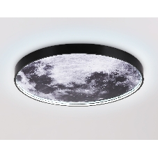 Настенно-потолочный светодиодный светильник Ambrella light FW11113 BK черный 31W LED 3000-6400K D500*38