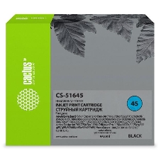Картридж струйный Cactus CS-51645 черный (44 мл) для HP DJ 710c/720c/722c/815c/820cXi/850c/870cXi/880c