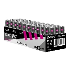 Элемент питания щелочной LR03 Alkaline Pack-40 (уп.40шт) ФАZА 5023024, 1.5 В Элемент питания щелочной LR03 Alkaline Pack-40 (уп.40шт) ФАZА 5023024, 1.5 В