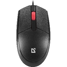 Мышь проводная Defender Delta MM-523 черный, 1000 dpi, USB, кнопки - 3