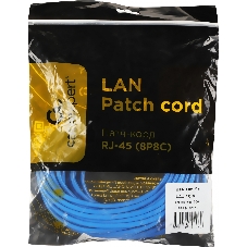 Патч-корд UTP Cablexpert PP12-10M/B cat.5e, 10м, литой, многожильный, синий