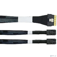 Кабель LR-Link SlimSAS x8 to 2 x miniSAS HD (SFF-8654 x8 - 2 x SFF-8643) Cable, 800мм