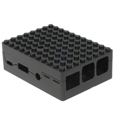 Корпус ACD RA182 black для микрокомпьютера Raspberry Pi 3 черный ABS Plastic Building Block case for Raspberry Pi 3