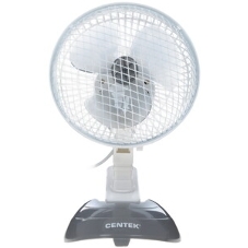 Вентилятор Centek CT-5003 серый/белый, настольный, 20 Вт, 2 скорости, 15 см