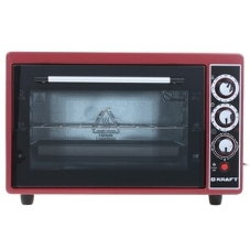 Электрическая плита Kraft КF-MO3804KR красный Мощность 1500(Вт),Объем 38(Л),Напряжение 220-240(В),Максимальная температура 320(°С),Внутренняя подсветка,Конвекция,Таймер отключения 90(Мин)