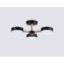 Светильник Ambrella light FL4823/3 BK черный 3000K-6400K 40W D580*160 (ПДУ ИК)