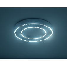 Потолочный светодиодный светильник Ambrella light FL5821 WH белый 55W 3000K/4200K/6400K D600*75 (без ПДУ)