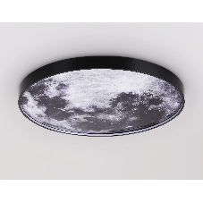 Настенно-потолочный светодиодный светильник Ambrella light FW11113 BK черный 31W LED 3000-6400K D500*38