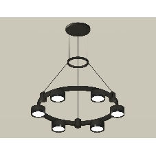 Светильник Ambrella light XR92051100/6 SBK/PBK черный песок/черный полированный GX53 (A9205,C9232,N8113)