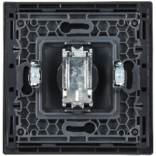 Розетка телевизионная оконечная FORTE&PIANO FP128 черный IEK FP-A10-O-K02