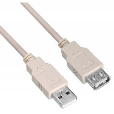 Кабель-удлинитель USB2.0 Buro USB2.0-AM/AF-3 A(m)/A(f) (3м)