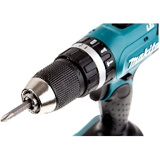 Дрель-шуруповерт Makita DHP453RFE, 18 В, 3 Ач, 42 Нм, щеточный