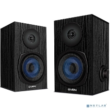 Акустическая система 2.0 SVEN SPS-576 черные (2x4W, Bluetooth, дерево)