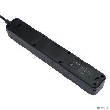Сетевой фильтр Гарнизон 2.0 Мультипорт EPS-4-U3-B-2, 4 р, 10А, 3xUSB, 2 м, ур.защиты 2+, черный, пакет