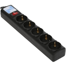 Сетевой фильтр, PC 1,9 м, 5 р, черный 10А, UPS(C14), SPG5-В2