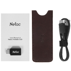Внешний SSD Netac Z SLIM, 2TB, USB 3.2 Gen 2 Type-C, R/W 550/480, черный